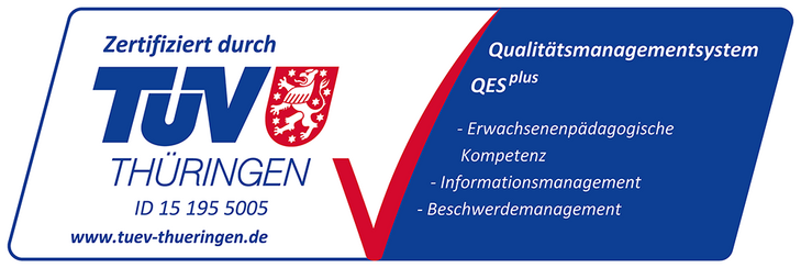 Logo Qes plus als Zertifizierung