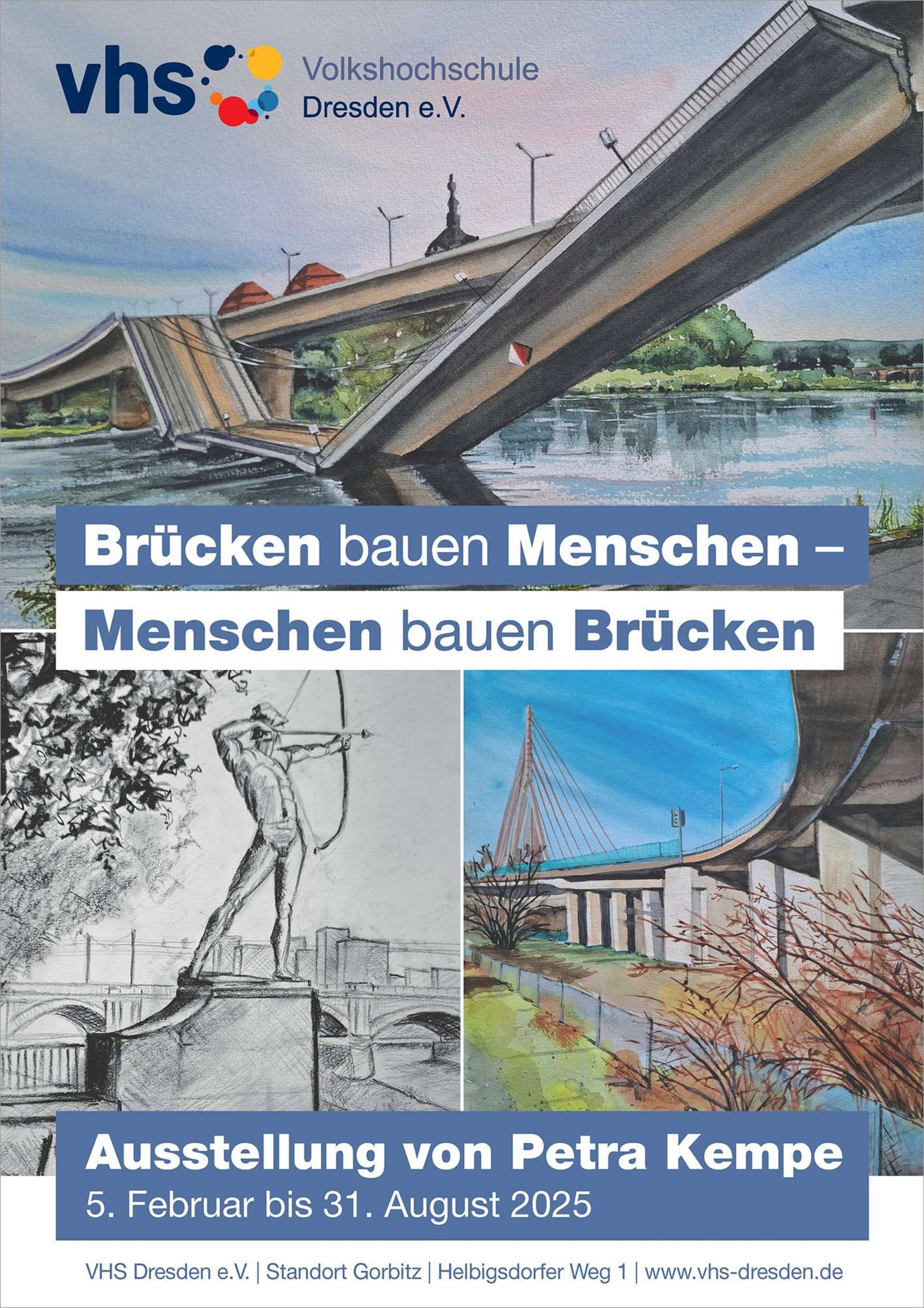 Ausstellung von Petra Kempe Brücken bauen Menschen