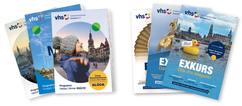 Verschiedene Exkursmagazine zur den Programmen